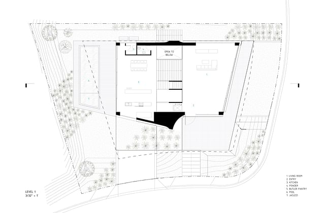 First floor plan. Image credit: Arshia Architects