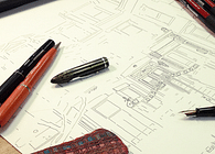 Bespoke hand drawn architecture rendering