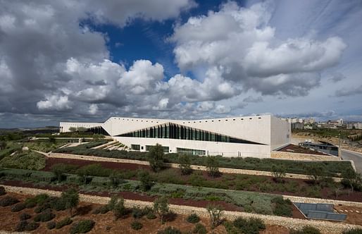 The museum is integrated into the surrounding landscape, Palestinian Museum, Birzeit, Palestine. © Aga Khan Trust for Culture / Cemal Emden (photographer)