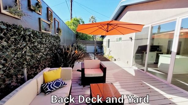 Back yard deck
