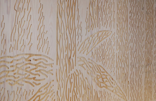 Cnc milled up scaled Tove Jansson pattern