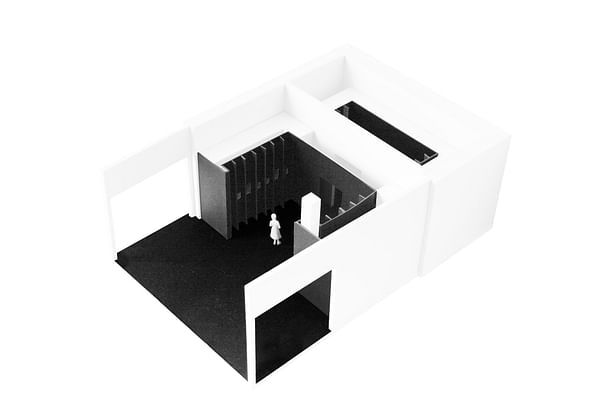 Physical model_south pavilion fitting_isometric view