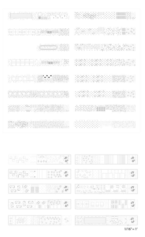 Conceptual and actual floor plans