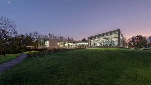 OhioHealth Neuroscience Wellness Center by Gensler, <a href="https://archinect.com/news/bustler/9398/smithgroup-payette-perkins-will-and-gensler-among-winners-of-the-2023-aia-healthcare-design-awards">a recent winner of the AIA Healthcare Design Awards 2023</a>. Spending on healthcare construction is expected to surge 10% this year. Image: James Steinkamp Photography