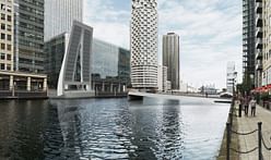 Knight Architects receives public approval for pedestrian bridge in London's Canary Wharf