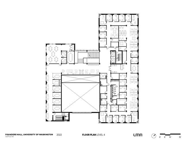 Level 4 floor plan. Image credit: LMN Architects