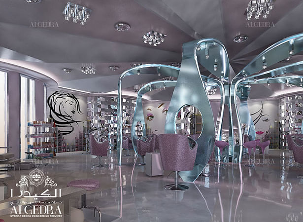 Luxury beauty salon interior design