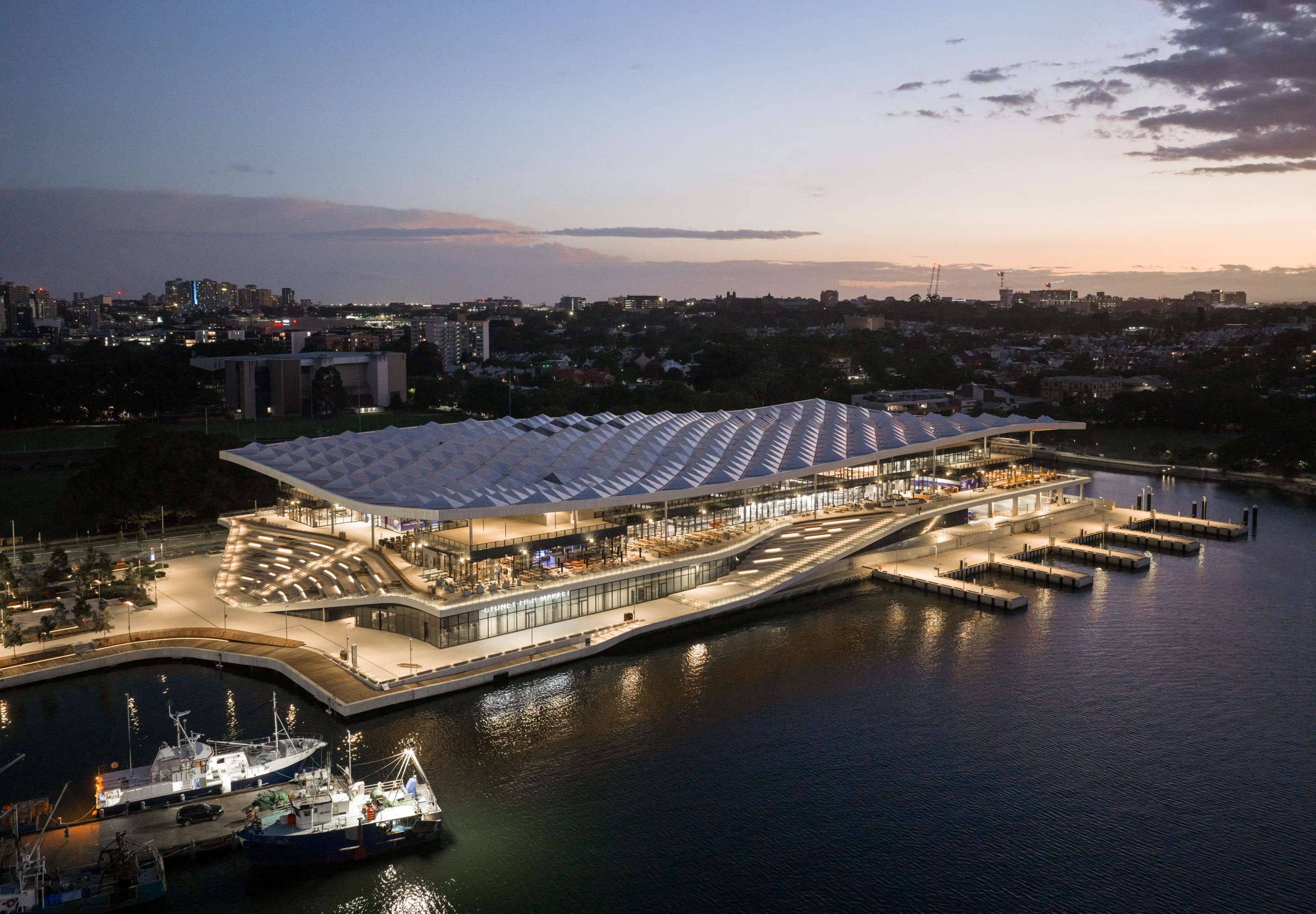 In Sydney, 3XN completes largest fish market in southern hemisphere beneath mass timber roof