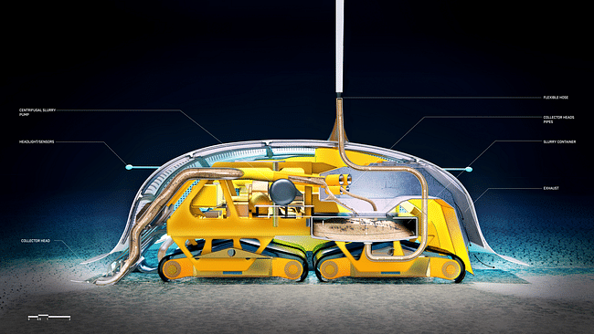 Subsea collector section. Image: Bjarke Ingels Group