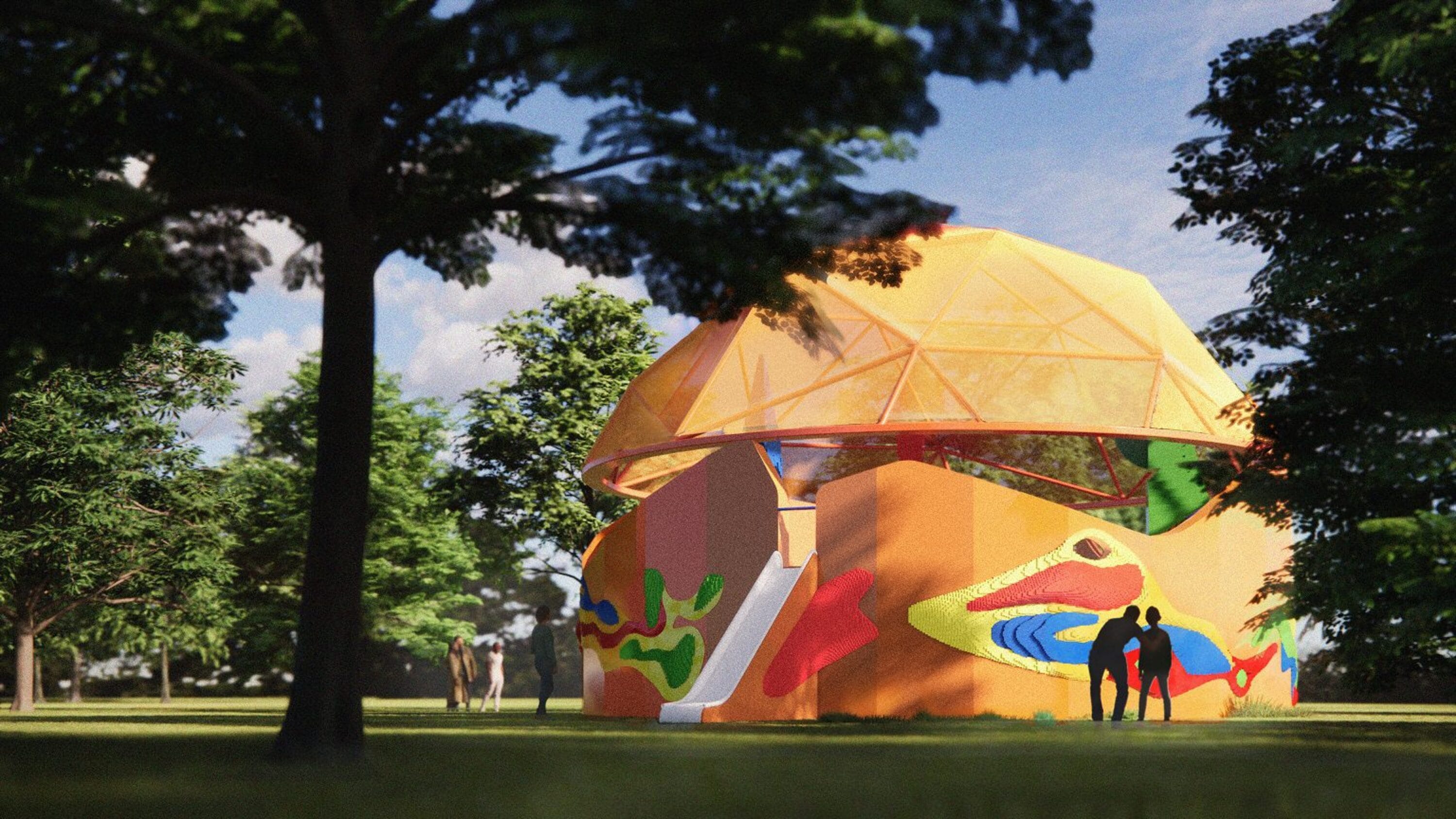 Smiljan Radic unveils egglike 14th Serpentine Pavilion in London's