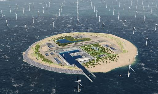  Windfarm island rendering by TenneT. Photo: TenneT.