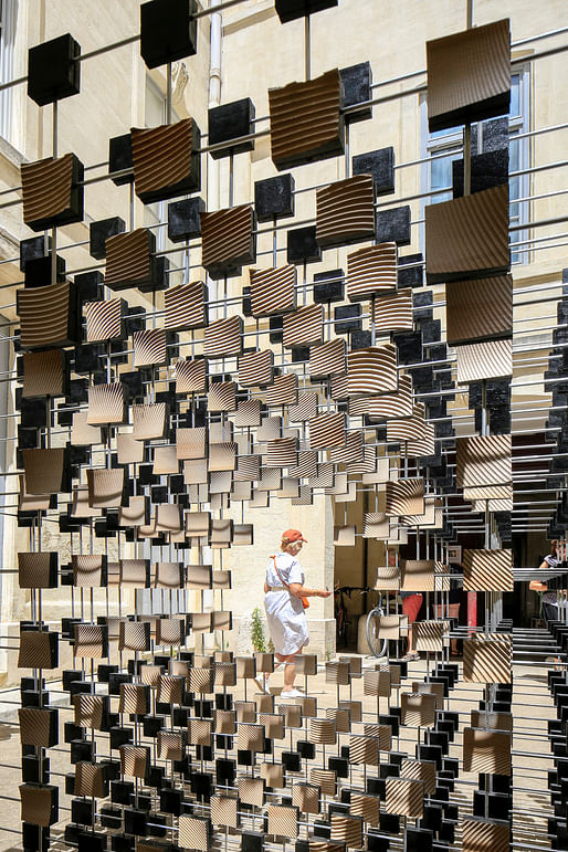 PAYSAGE EN SUSPENS by BoON Architecture + mock up (Jean-Nicolas Bouchard, Julie Bradette, Hugo Thibeaudeau, Thierry Thibaudeau, and Véronique Côté). Photo: photoarchitecture and Festival des Architectures Vives