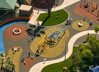NBBJ and ESI Design's newly renovated Nickerson Gardens Playground in Watts opens