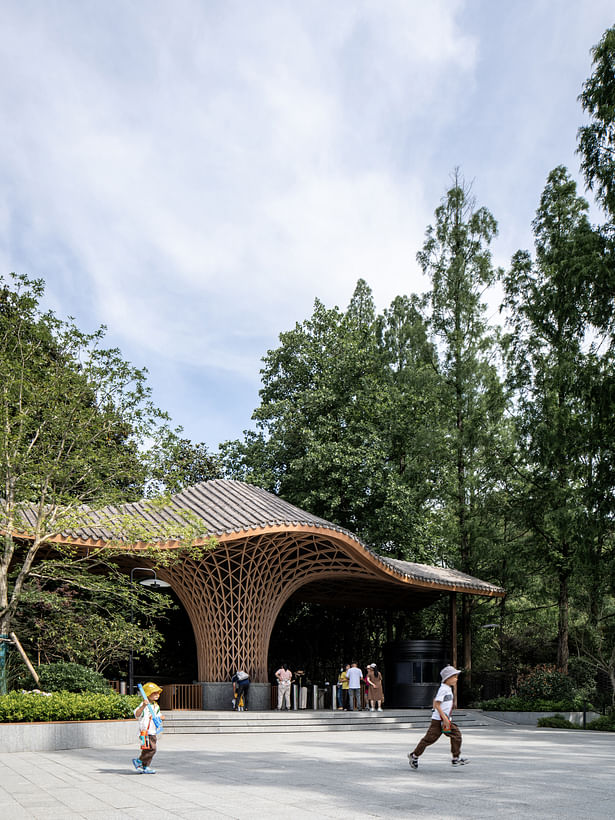 Visitor Center Main Entrance ©Chen Xi Studio