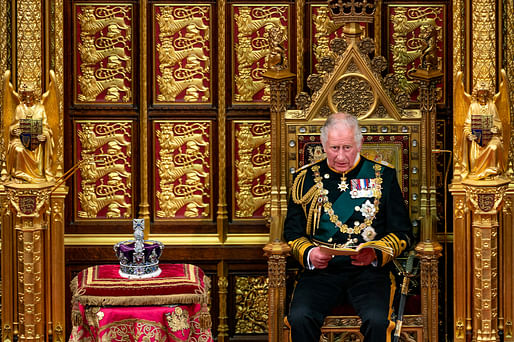 King (then Prince) Charles delivering a speech in May 2022. Copyright House of Lords 2022. Photography by Annabel Moeller. (CC BY 2.0)