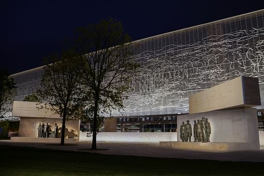 Photo of the Dwight D. Eisenhower Memorial in Washington, D.C. Image courtesy of Eisenhower Memorial Commission.