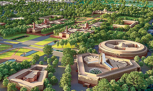 Rendering of the new Delhi parliament complex. Image: HCP Designs.