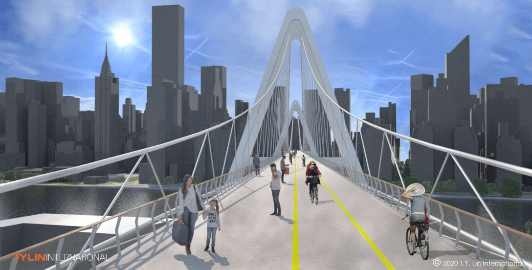 A new network of pedestrian and cycling bridges could come to New