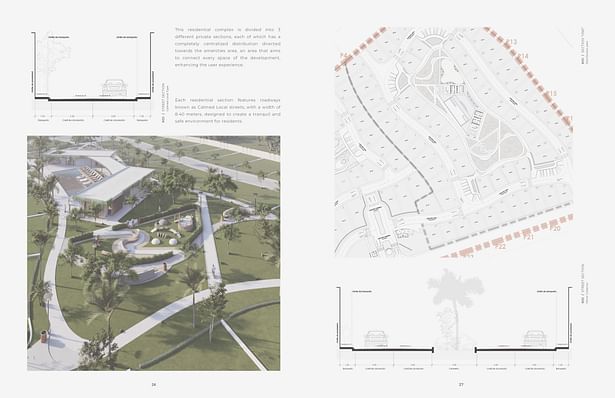 Render, Floor Plans and Street sections