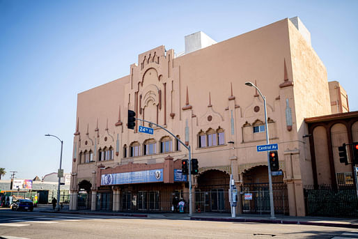 The historic Lincoln Theatre in Los Angeles, California is one of 40 sites receiving an African American Cultural Heritage Action Fund grant this year. Photo: Jennifer Tarango, image courtesy National Trust for Historic Preservation.