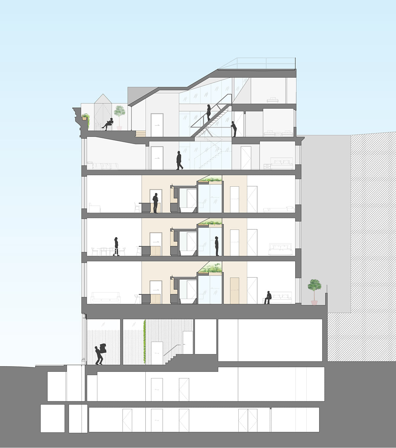 Behind the fa&ccedil;ade: WORKac's hidden penthouse, 3D-modelled capitals, and