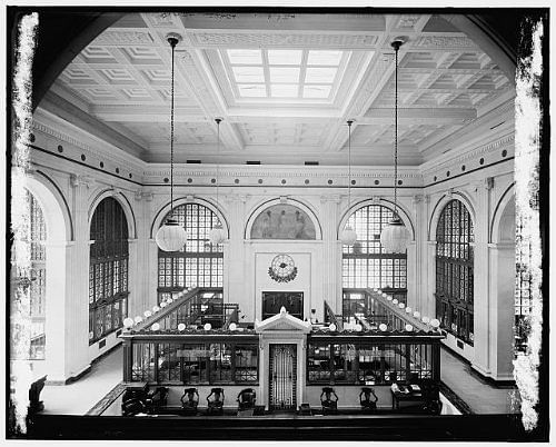 State Savings Bank in Detroit (interior) source Library of Congress