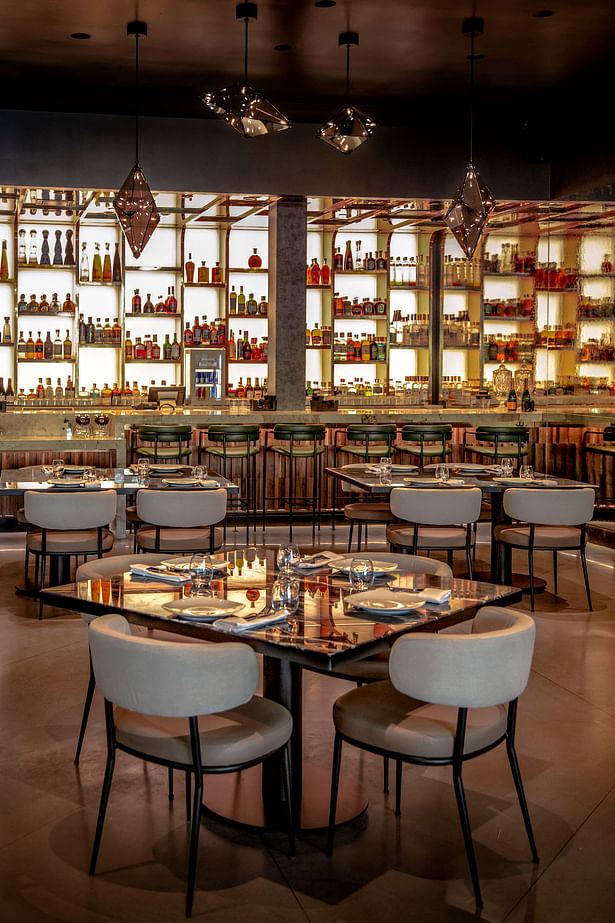The restaurant’s design aims to marry the Chef’s charisma, allure, and bold persona with the animated environment of Las Vegas.