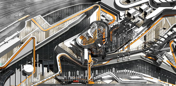 Regent's Library - Urban Axonometric