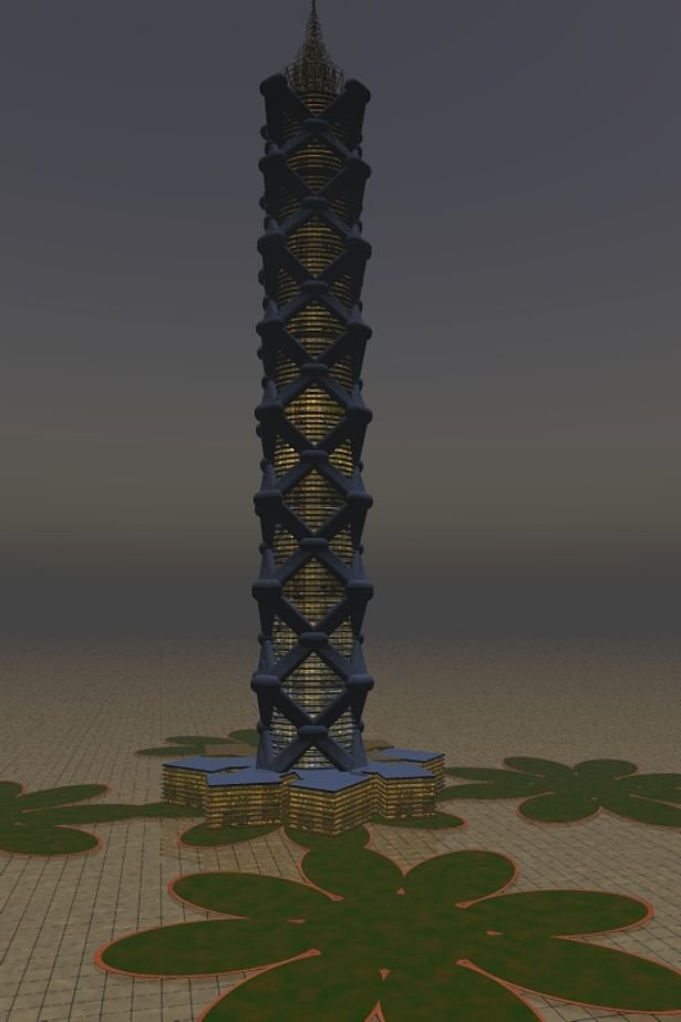 Twisting tower 12AD