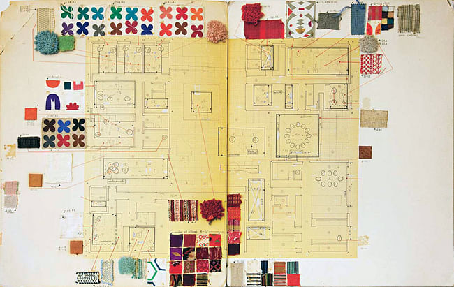 A. Girard Materials diagram for Miller House via archanonymous