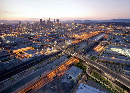 Rendering of the currently under-construction Sixth Street Viaduct. Image courtesy of Michael Maltzan Architecture.