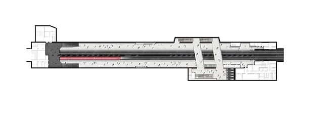 Floor plan of the platforms