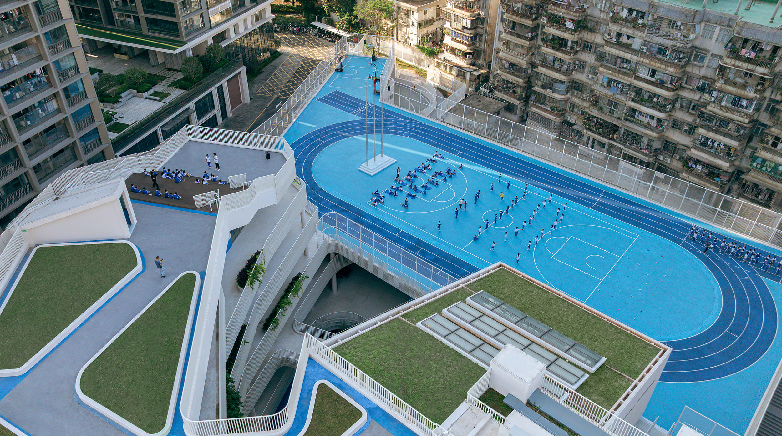 Educational Rooftop Learning Landscape: Wuzhou Elementary School | People's Architecture ...