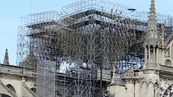 Notre Dame​: crews begin to carefully cut away fused scaffolding
