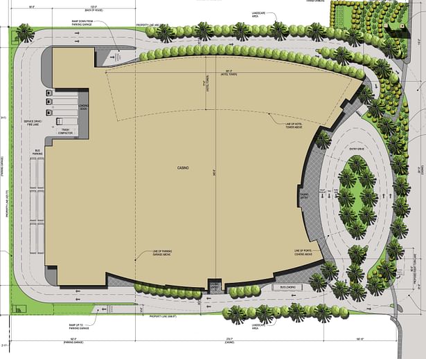 Hotel and Casino site plan