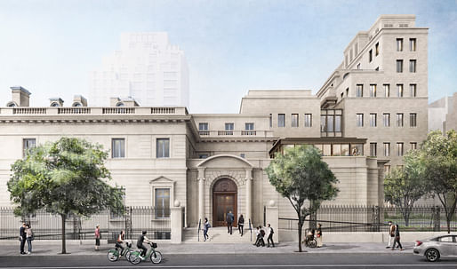 Rendering of the proposed Frick Collection expansion. Courtesy of Selldorf Architects.
