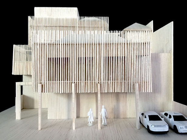 SPLIT LEVEL RESIDENCE ARCHITECTURE MAQUETTE