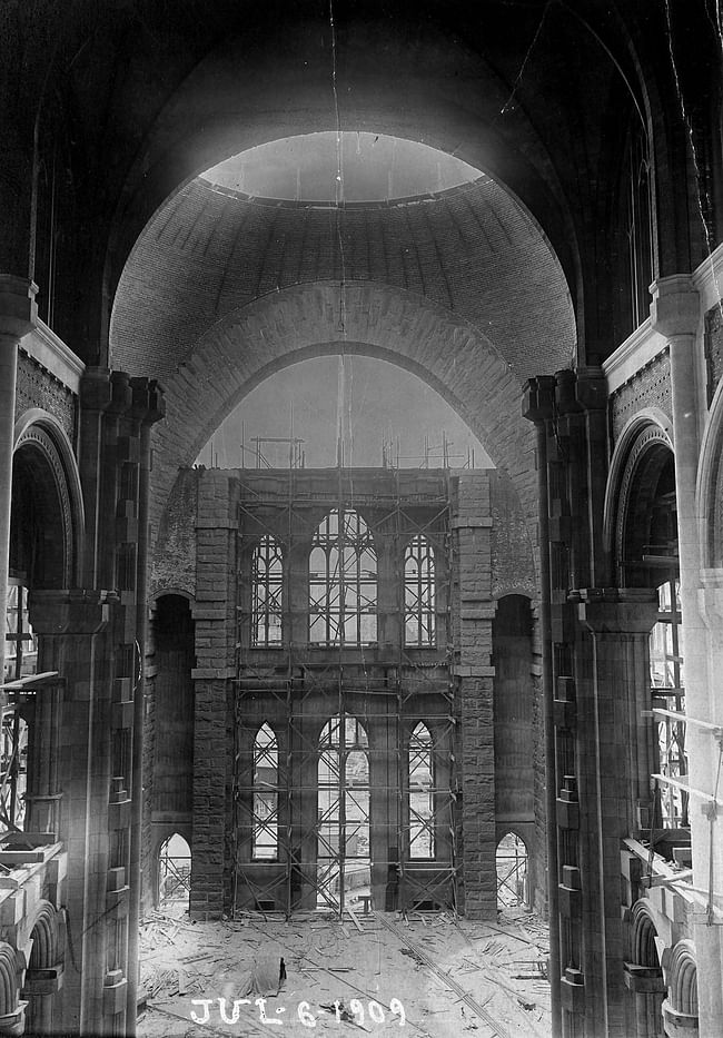 In the summer of 1909, the Guastavino Company had built one of the largest masonry domes ever completed for St. John the Divine. The company did so by creating the cathedral's crowning feature with no support from scaffolding. As a result, they were able to build far more quickly and at a much lower cost than any other dome of its size in history. The project at St. John the Divine garnered national and internationl attention, thrusting Guastavino Jr. into the pages of leading magazines and...