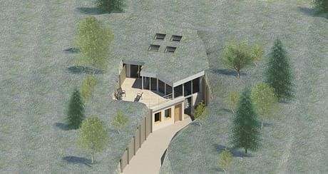 Terrain House 800: a non-invasive sustainable accessory 'add-on' housing concept for Cape Cod. 