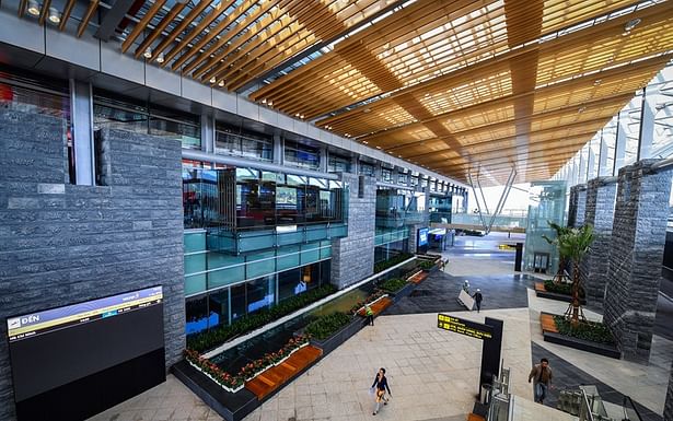 View of Arrival Plaza, Van Don International Airport, Vietnam