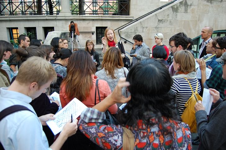 Students gathered in New York City. Image courtesy of GSAPP.
