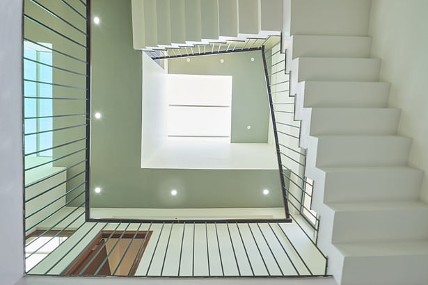 Transcending the Confines - Skylight above Dining Room and Staircase