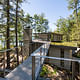 Elevated Camp (exterior) in New England by Murdough Design; Photo- Chuck Choi