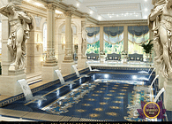 Indoor swimming pool Interior Design| Luxury Antonovich Company