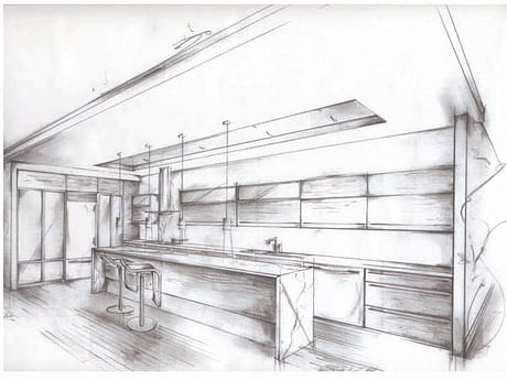 Kitchen Remodel - Manhattan Beach, Freehand concept