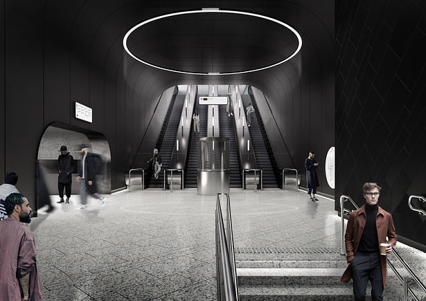 Underground vestibule interior