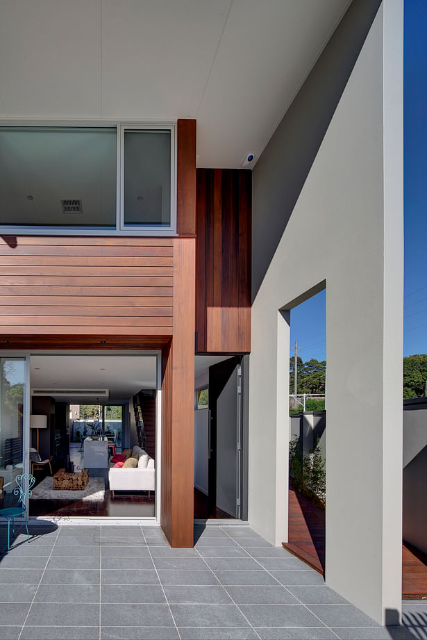 The two storey frontage complete with deep reveal to the front door and bay window.