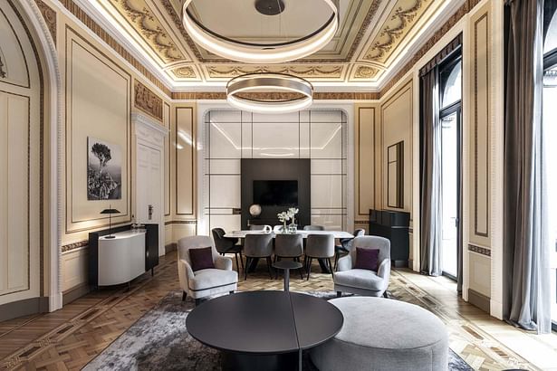 Radisson Collection Hotel, Palazzo Touring Club Milano. Project Studio Marco Piva, photo credit Andrea Martiradonna