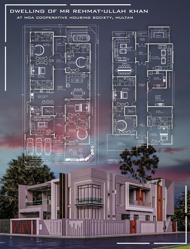 4600 Sft. Residence of Mr Habibullah