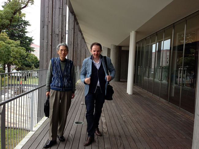 Me with Yanai San at the Alios building
